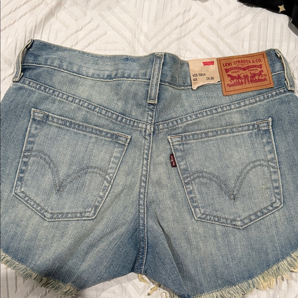 Levi's Light Blue Jean Shorts
